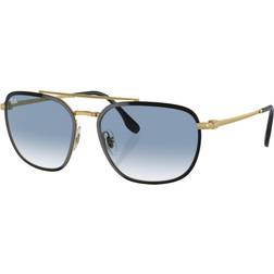 Ray-Ban RB3708 Gafas de Sol Oro Montura Azul Lentes