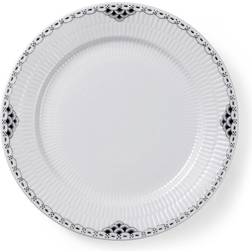 Royal Copenhagen Sort Riflet Blonde Flad tallerken 27cm
