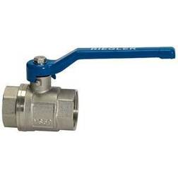 Riegler Messingkugelhahn Valve Line 41.91 mm G 1 1/4 Zoll Innen/Innen DN 30.5 mm