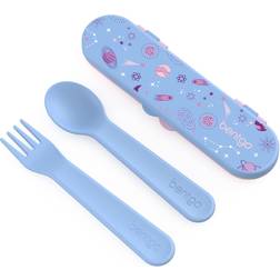 Bentgo Kids Utensil Set Reusable Plastic Fork Spoon