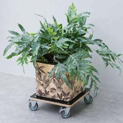 Nature plantevogn 38x38 firkantet træ Planteopsats