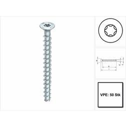 Heco Multi-Monti-plus Betonskrue 7.5/65 x 120 mm Set of 50