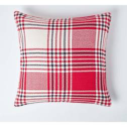 Homescapes Tartan Pattern Cushion Cover Red (60x60cm)