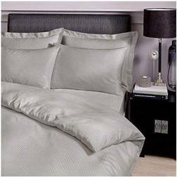 Catherine Lansfield Platinum Satin Stripe 300 Thread Count Pillow Case Grey