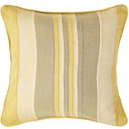 Homescapes Cotton Striped Morocco Cushion Cover Yellow
