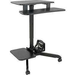 Tripp Lite Mobile Workstation Adjustable Standing Desk Rolling Cart