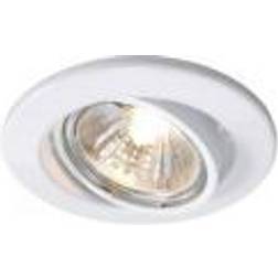 Deko Light Einbauring 89 GU5.3 Loftsindbygningsring LED RGB Halogen GU5.3 MR 16 50 W Trafikhvid RAL 9016