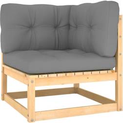 vidaXL Patio Corner Pinewood Modular Sofa