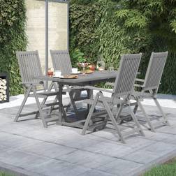 vidaXL 5 Piece Garden Patio Dining Set, 1 Table incl. 4 Chairs