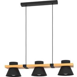 Eglo Maccles Steel Wood Light 18 x 78 x 110 cm Pendant Lamp