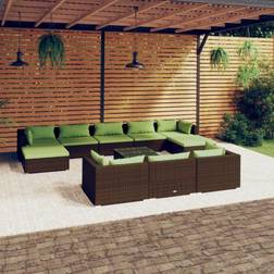 vidaXL 11 Piece Outdoor Lounge Set