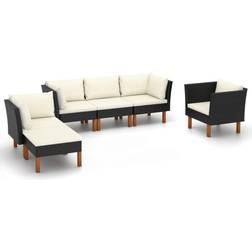 vidaXL 6-tlg. Poly Lounge-Set