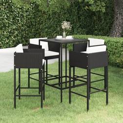 vidaXL 5-tlg. Gartenbar-Set Bargruppe, 1 Tisch einschl. 4 Stühle