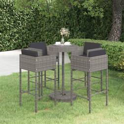 vidaXL 5-tlg. Gartenbar-set Bargruppe, 1 Tisch einschl. 4 Stühle