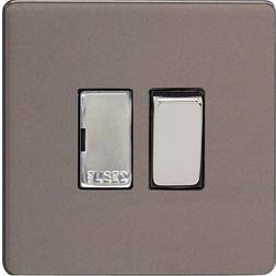 Varilight 13A Slate Grey Switched Fused Connection Unit