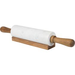 Creative Home Deluxe White Marble with Acacia Rolling Pin