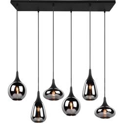 Trio Lighting Lumina Black Matt Pendant Lamp 93cm