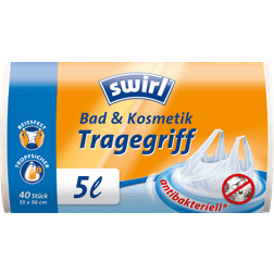 Swirl Bin Liner Bærehåndtag 5L Set of 40