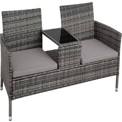 tectake Polyrattan havestole Havebænk