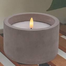 Veli Line beton stearinlys, 3D flamme LED-lys