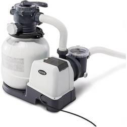 Intex 2100 GPH Above Ground Pool Sand Pump w/ Deluxe Pool Maintenance Kit