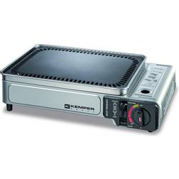 Kemper Draagbare Gasbarbecue Met Grillplaat 34 x 25 cm