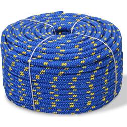 vidaXL Boot touw 16 mm 250 m polypropyleen blauw