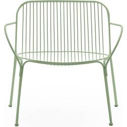 Kartell Hiray Lounge Gartenarmlehnstuhl 73x68x65 cm - Salbeigrün/Lackiert