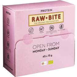 RawBite Organic Fruit & Nut Bite Protein Snackbox 45 stk