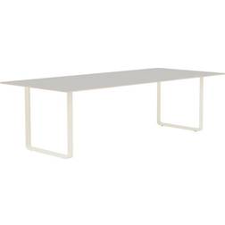 Muuto 70/70 255x108 cm Grey Linoleum-Plywood-Sand Table à manger