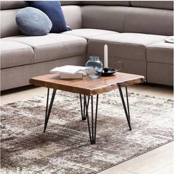 Wohnling Design Couchtisch Sheesham Massivholz 56 x 38 x 51 cm