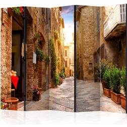 Artgeist Colourful Street in Tuscany II rumdeler Billede 225x172cm