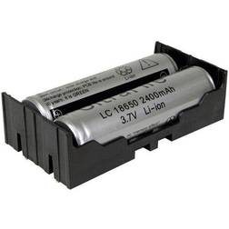 Memory Protection Devices Batteriehalter Pin für 2 LiIon-Zellen THT, Batterie Zubehör, Schwarz