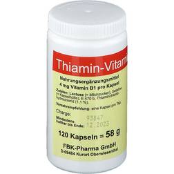 THIAMIN Kapseln Vitamin B1 120 St.