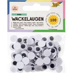 Folia folia Wackelaugen weiß 10,0 mm Ø 10,0 mm 100 St