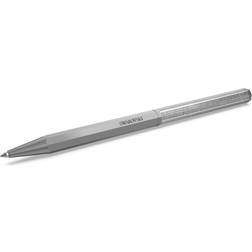 Swarovski Crystalline ballpoint pen, Octagon shape, Grey, Graphite plated