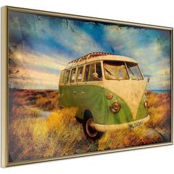 Artgeist Inramad Hippie Van I 30x20 Guldram Tavla