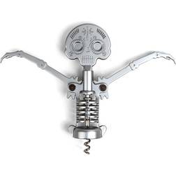 Kikkerland Day Of The Dead Silver Corkscrew