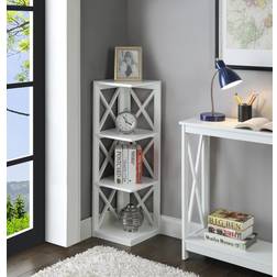 Convenience Concepts Oxford 3 Tier Corner Book Shelf