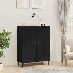 vidaXL Dressoir 70 x 34 x 90 cm Bewerkt Hout Zwart