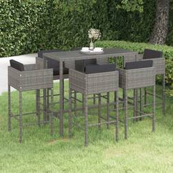 vidaXL Patio Poly Outdoor Bar Set