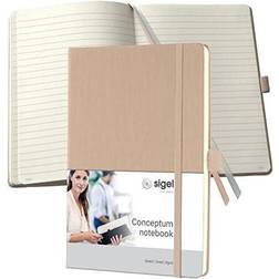 Sigel Notitieboek Conceptum A5 Beige Gelinieerd Hardcover