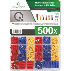 Quadrios 22C424 Crimp connector set 0.5 mm² 2.5 mm² Red, Blue, Yellow 1 Set