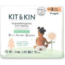 Kit & Kin Eco Disposable Nappies Size 3 6-10kg 34pcs