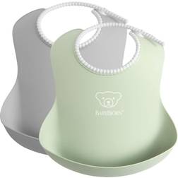 BabyBjörn Haklapp 2-pack, Grå/Blekgrön