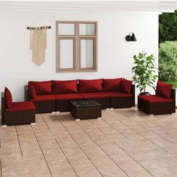 vidaXL 7 Outdoor Lounge Set