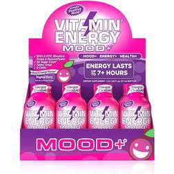 Vitamin Energy Mood+ Keto Energy Drink Shots, Grape Flavored, Up 7+