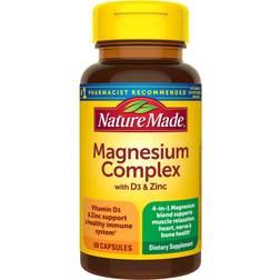 Nature Made Magnesium Complex with Vitamin D and Zinc Supplements, Magnesium