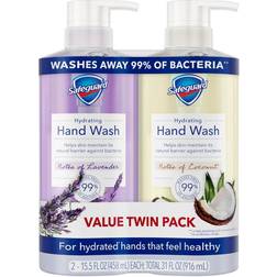 Safeguard Hand Wash Twin Pack, 15.5 oz, Notes of Lavender & Notes of Coconut 2 ct