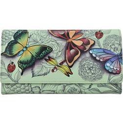 Anna by Anuschka Anuschka Checkbook Clutch Wallet Multi Misc Accessories No